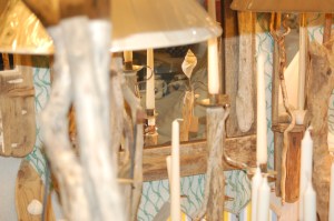 Candles and mirrors from Driftwood